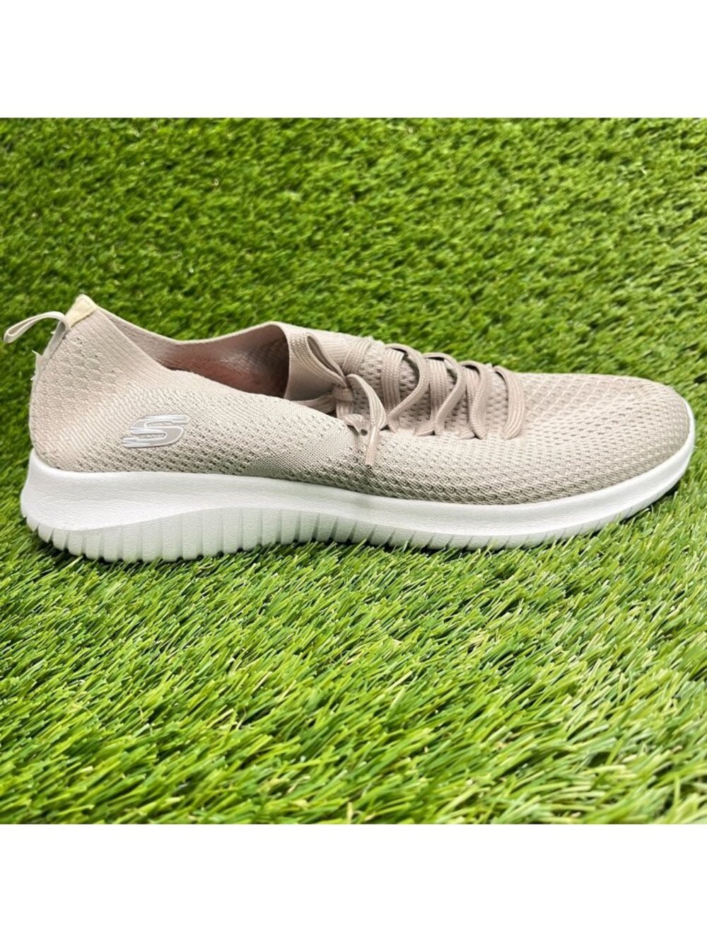 Skechers Ultra Flex Womens Size 11 Taupe Athletic Running Walking Shoes Sneakers